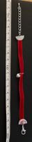 Bracelet en velours rouge charm cœur