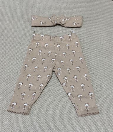 Ensemble legging et bandeau bébé taille 62-68
