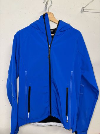 Blaue Softshell Jacke S-M