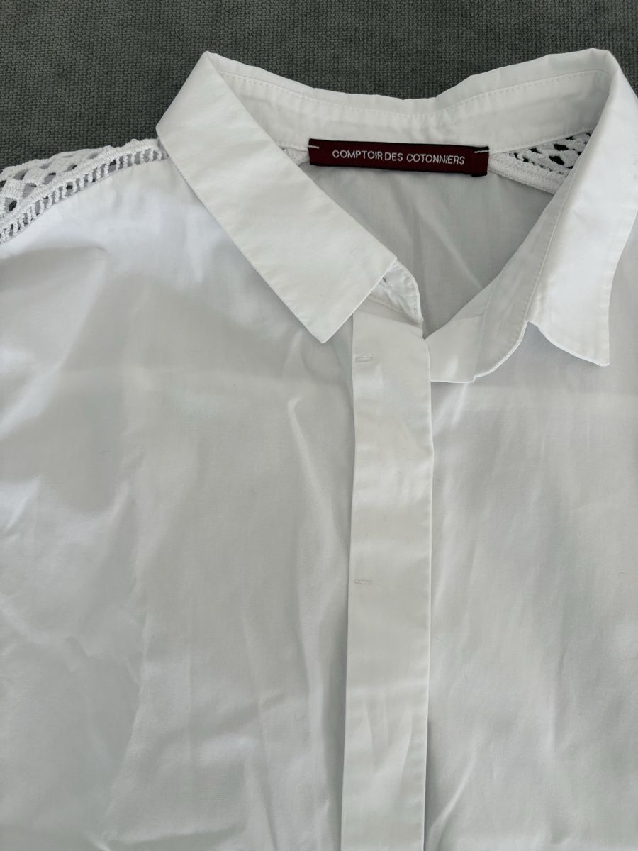 Comptoir des Cotonniers Blusen: Comptoir des Cotonniers Bluse, weiss, Gr. S – Gebraucht aus Wimmis von rimnakit 1