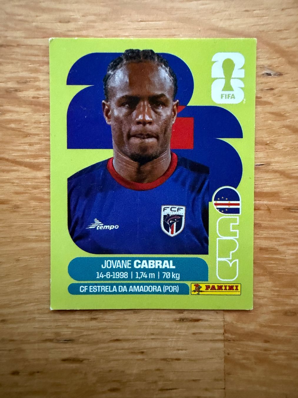 Panini Carte collezionabili: Panini CPV 16 Jovane Cabral – Nuovo (secondo la descrizione) da Zürich venduto da bel5