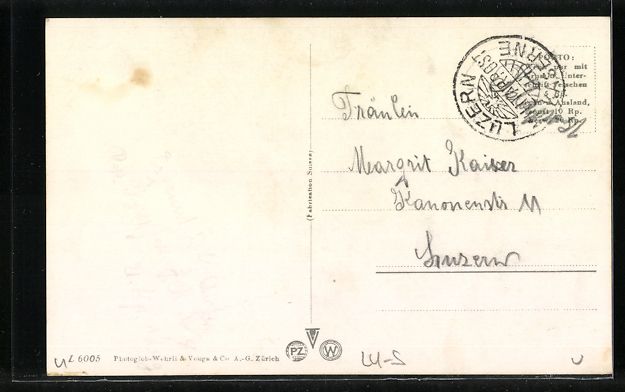 Cartoline postali: AK Luzern, Blick zur Kaserne – Usato da Berlin venduto da bartko-reher 1
