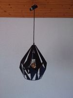 Lampe suspendue EGLO noir avec abat-jour géométrique