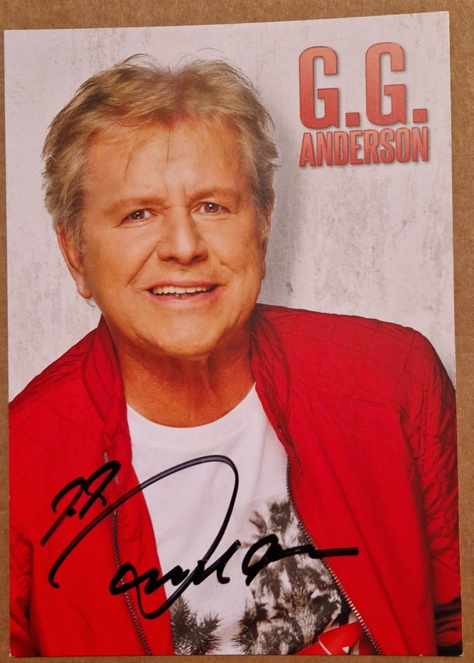 Autografi: G.G.Anderson - handsigniert – Usato da Menziken venduto da Autogramme
