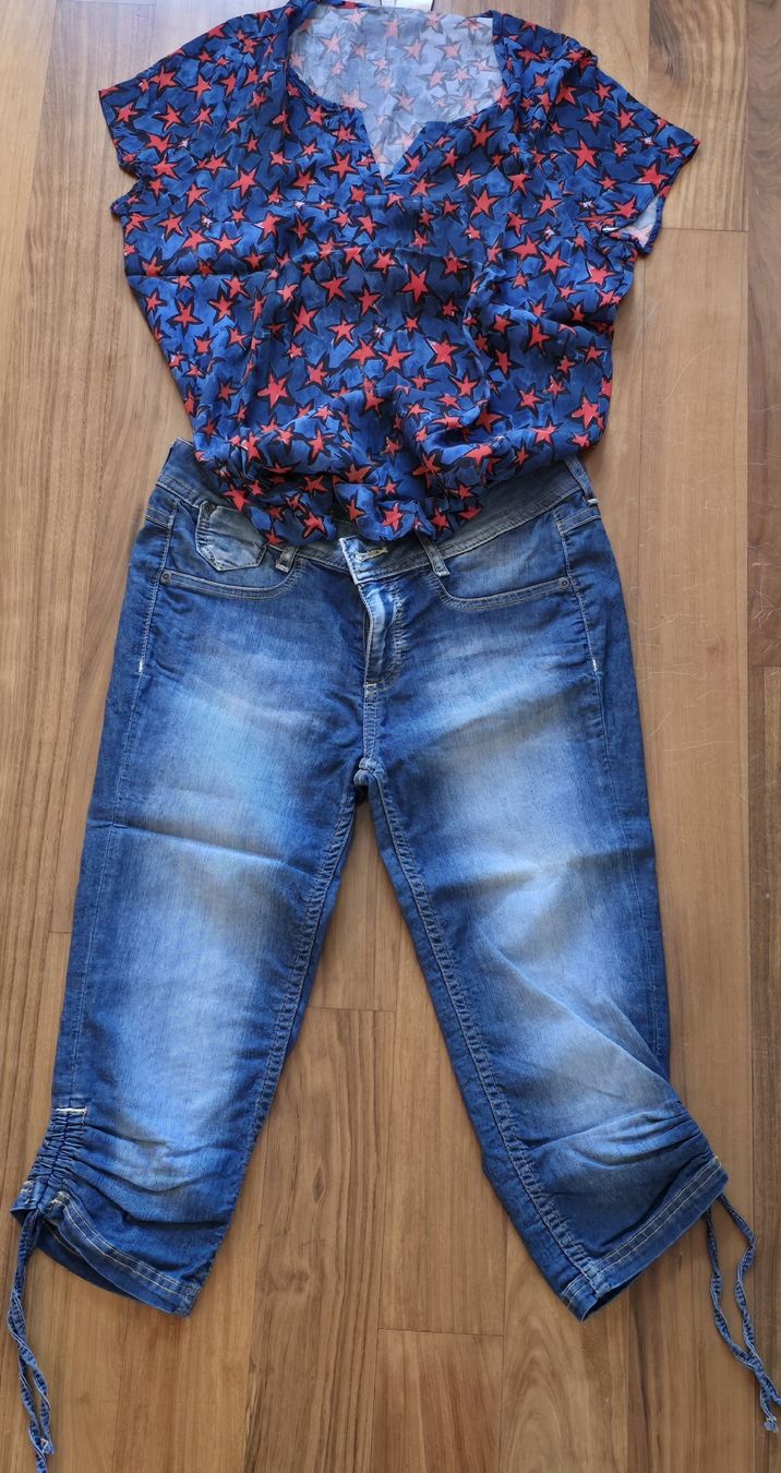 Kleiderpakete: Set Shirtbluse & Jeanshose  – Neu (gemäss Beschreibung) aus Widnau von Schurlibua 1