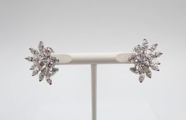 GÜBELIN DIAMANT OHRCLIPS IN 750 WEISSGOLD