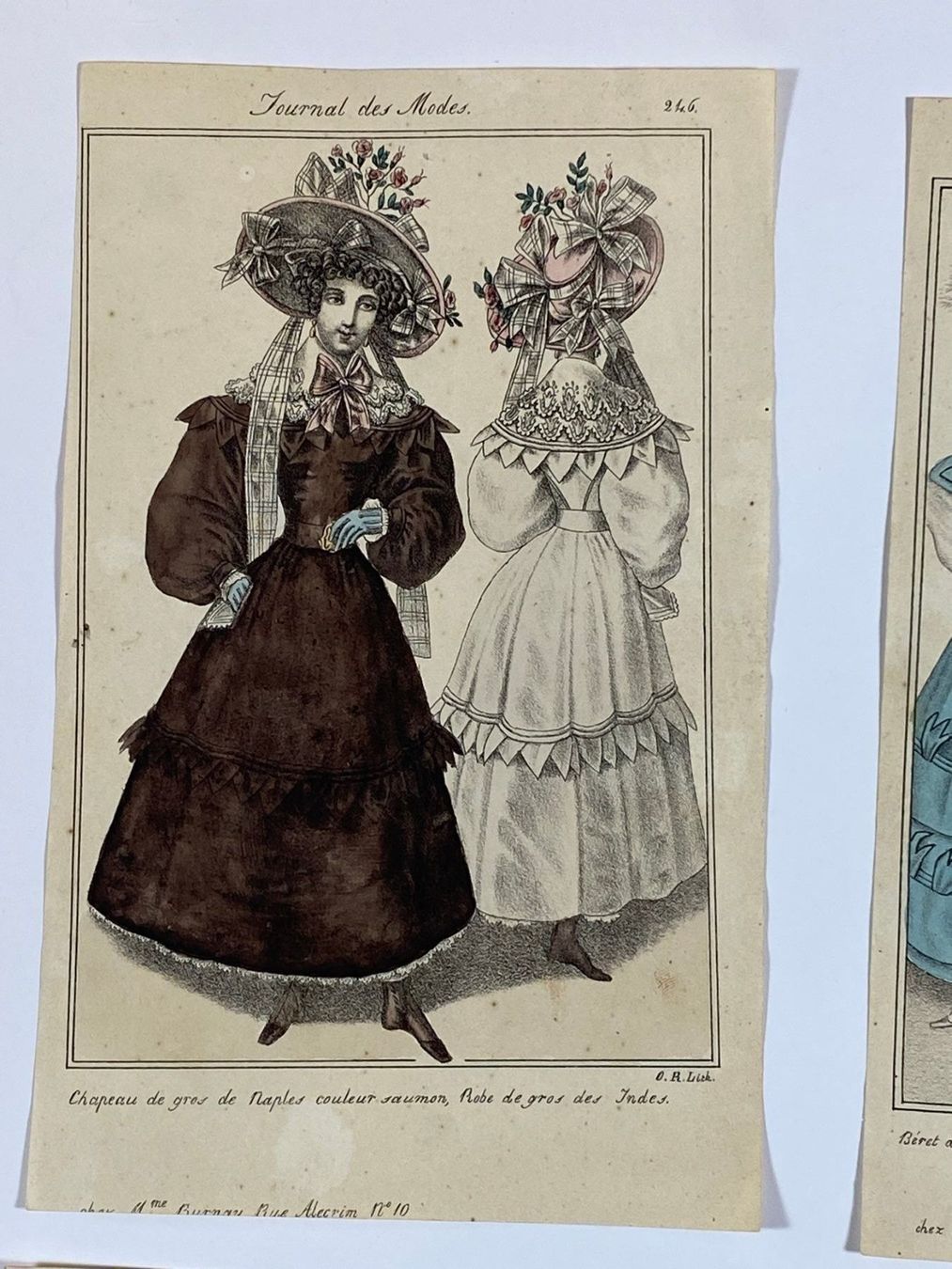 Stiche: 4 Mode Kolorierte Stahl-Stiche um 1875 – Gebraucht aus Vaduz von Unikate-Markt 4