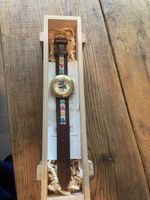 Steiff Armbanduhr Unisex braun mit Holzkiste neuwertig