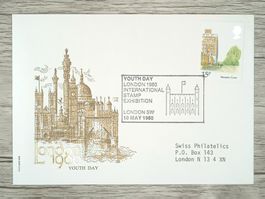 TR13 Enveloppe + Timbre England 1980