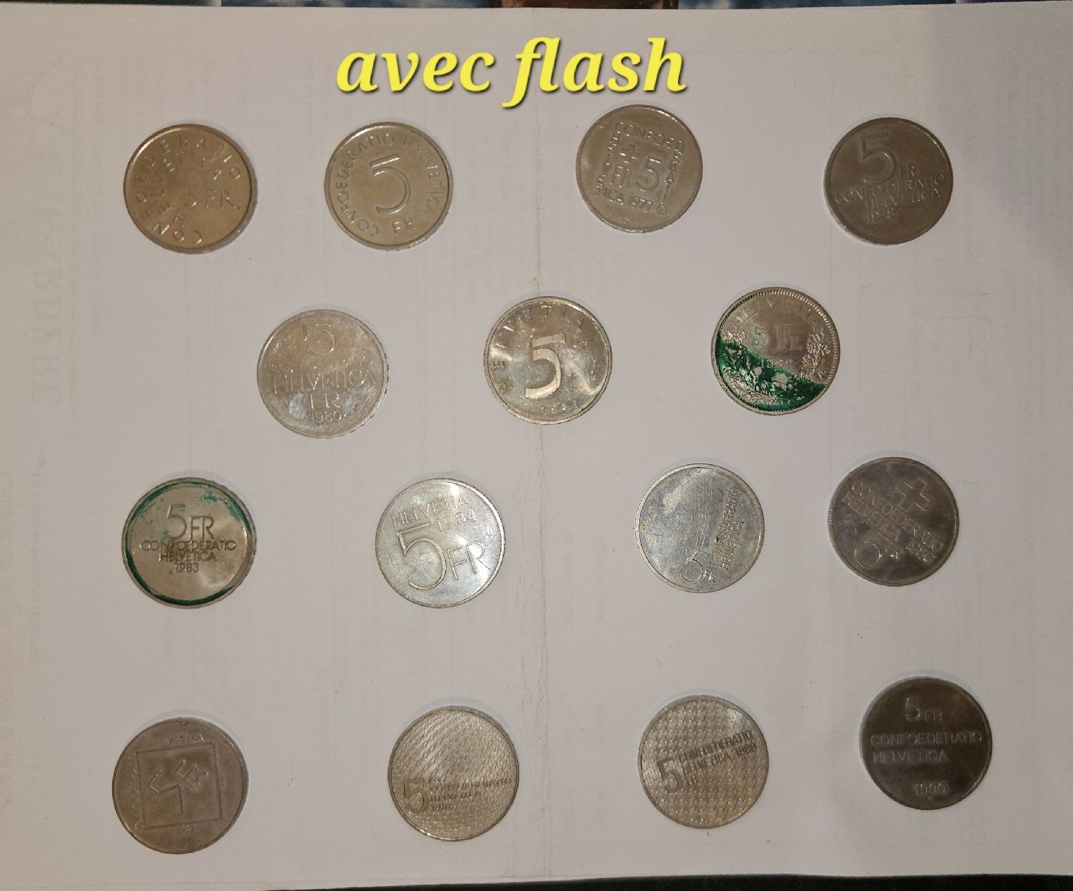Toutes les monnaies: Collection pieces diverses Suisse. 15 Pieces. – D'occasion à La Chaux-de-Fonds par exup-51 1