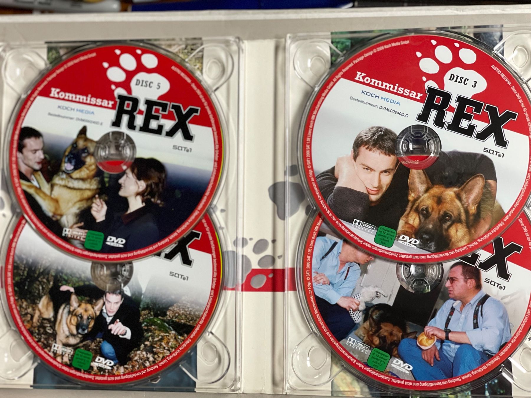 Tutti i DVDs: Kommisar Rex 1. Staffel (Disc 2-6) - Top – Usato da Muri b. Bern venduto da AdidasCollector 2