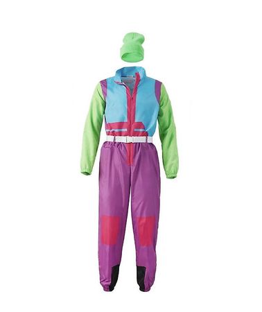 neues Damenkostüm Retro 80er 90er Ski Anzug Gr. L