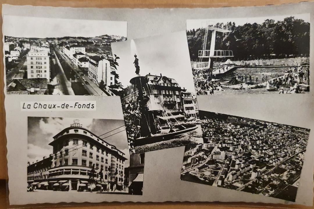 Cartoline postali: LA CHAUX-DE-FONDS -  multi-vues – Usato da Delémont venduto da Domdom1