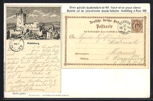 Cartoline postali: Litho Nizza, älteste gedruckte Ansichts – Usato da Berlin venduto da bartko-reher