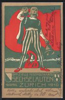 Zürich, Volksfest Sechseläuten 1910