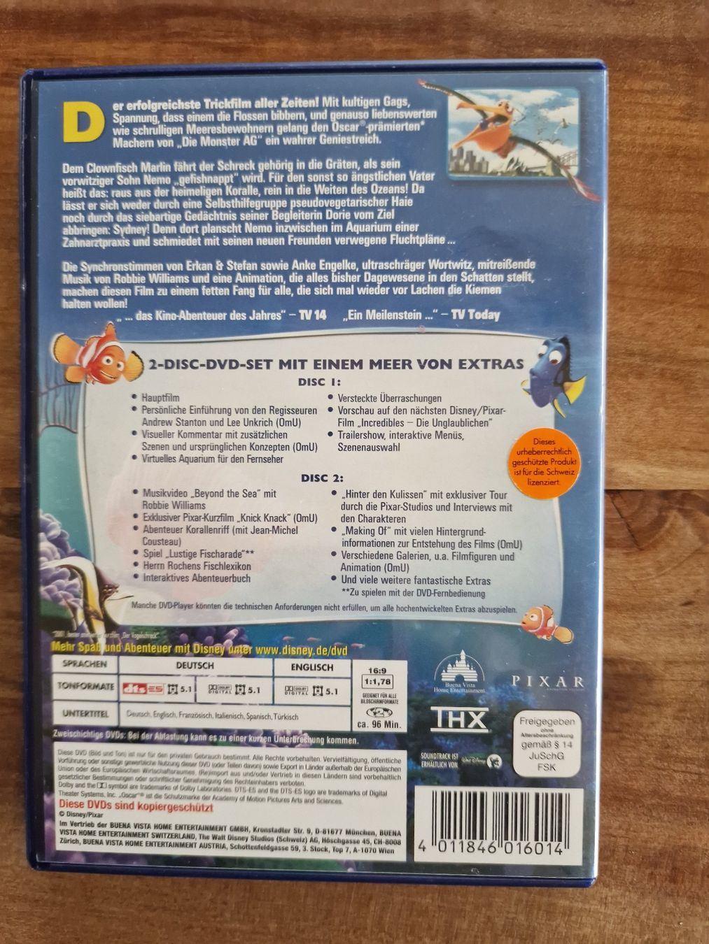 Tutti i DVDs: DVD Findet NEMO – Usato da Giswil venduto da monimaus08 1