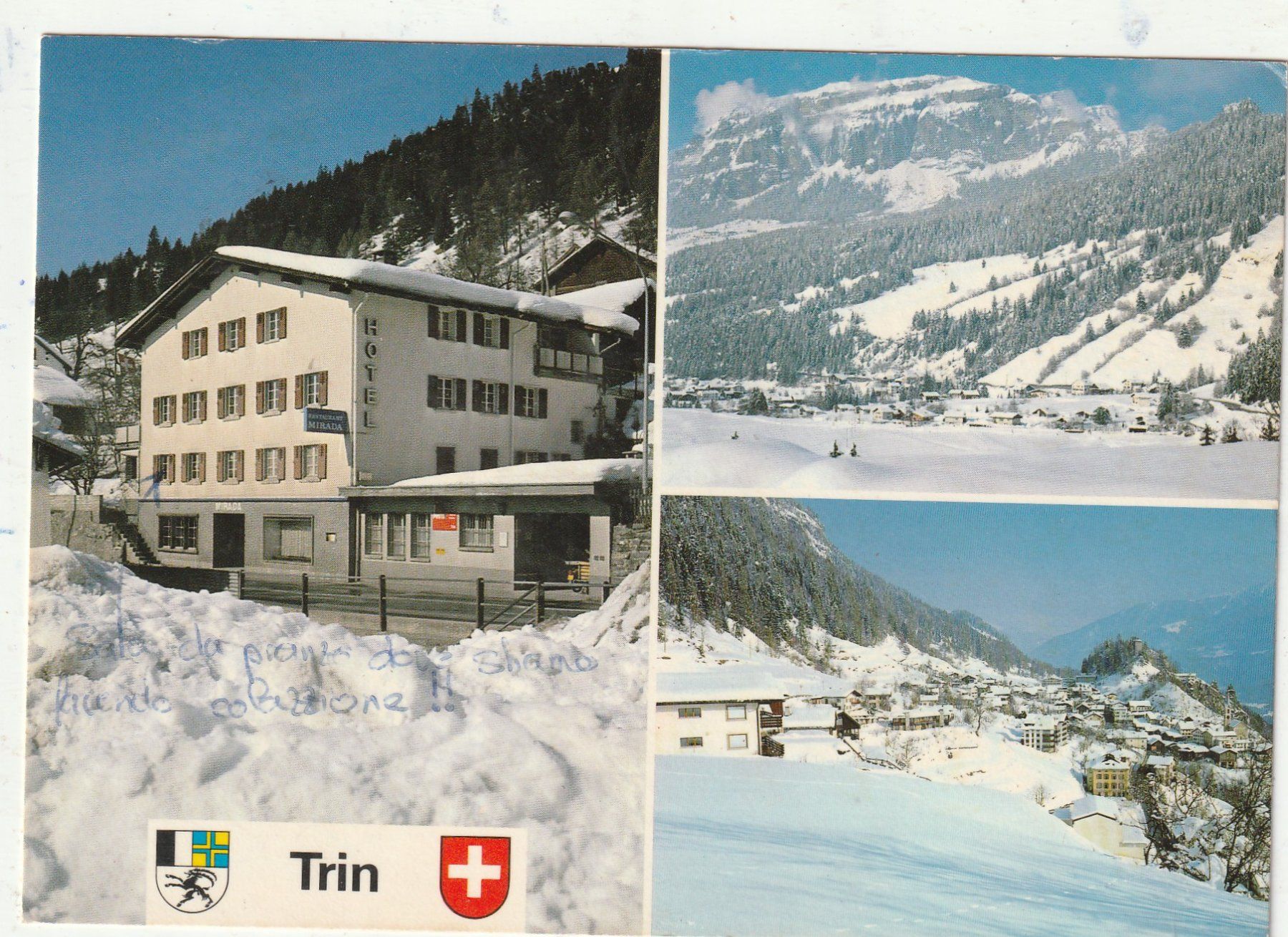Cartoline postali: Trin Danaliger Speiserestaurant  Mirada um 1982 – Usato da Lumbrein venduto da made02