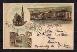 Gruss aus Rorschach SG, 1899, ʘ Ambulant und Pontresina