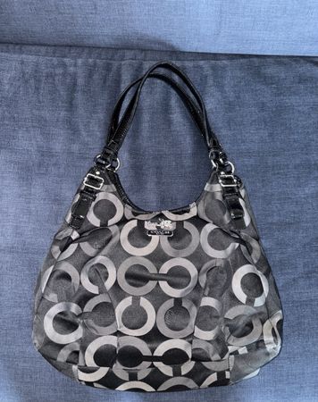 Coach Handtasche Grau/Schwarz Top Zustand wie neu!