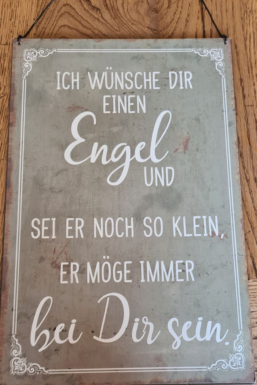 Schilder: Shabby- chic Schild Engel.... – Neu und originalverpackt aus Böttstein von decodor-angi