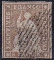 ++++++Strubel 22F mit Bogenrand+++++, SBK 1400.- Befund+++