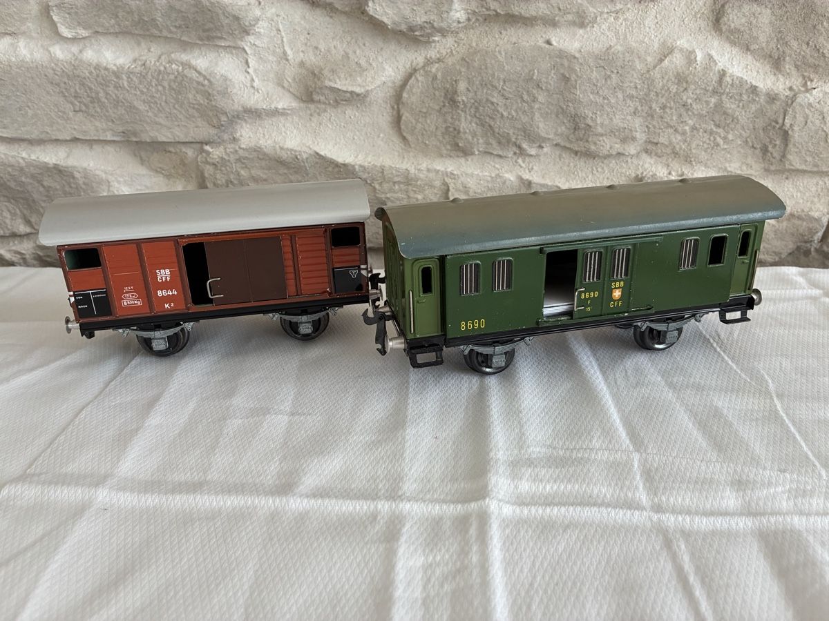 Buco Modellini di ferrovie: Güterwagen SBB CFF Buco Set 4 Stk. – Usato da Buchs AG venduto da sasami01 1