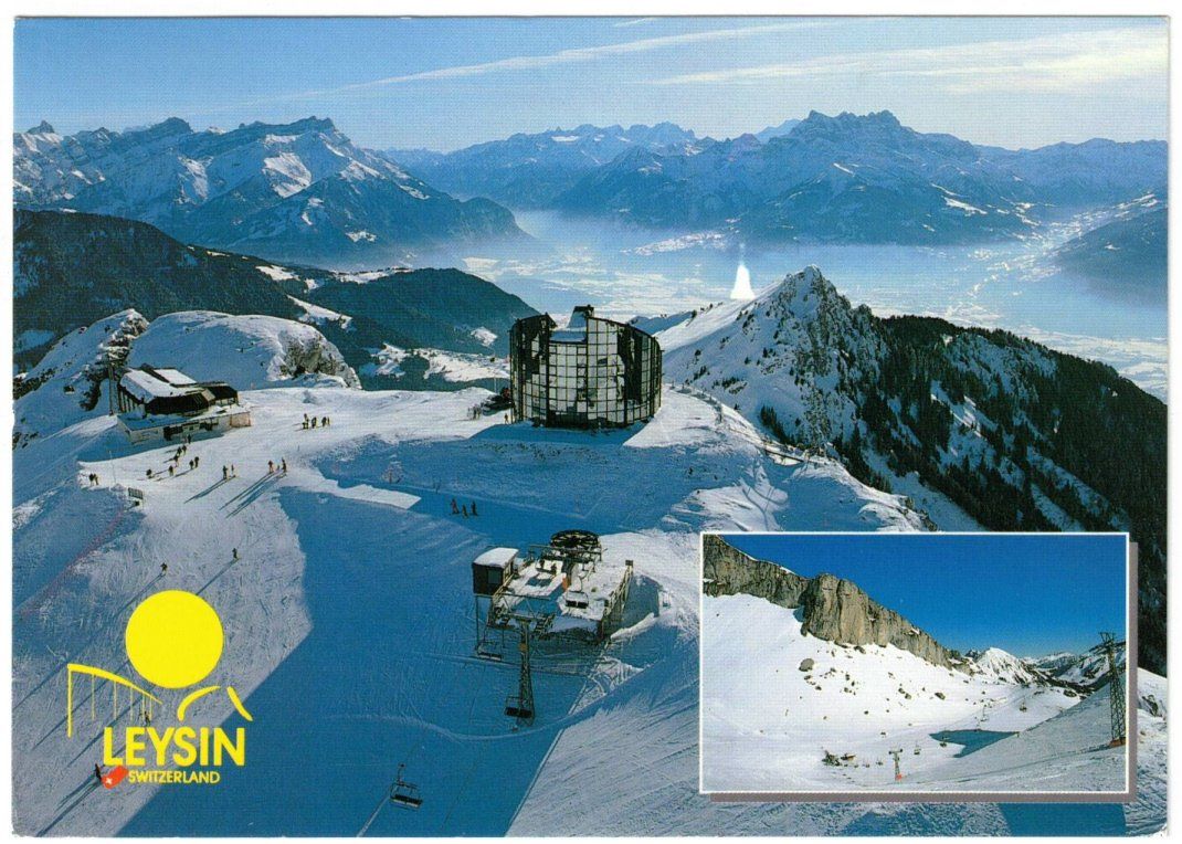 Cartoline postali: Leysin - 2 Bild AK – Usato da Binningen venduto da Mountainrider