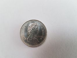 Münze Kanadische Canada 25 cents 1987 Elizabeth 2 DG Regina