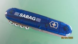 Schweizer Offiziersmesser Victorinox Sabag Blau Top!