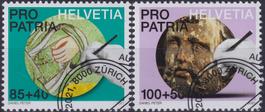 2021, Pro PATRIA: B343+B344, sauber entwertet von ZÜRICH.