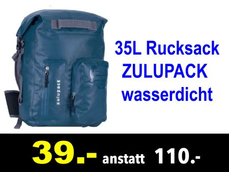 🔴  Rucksack ZULUPACK 35L wasserdicht /759x
