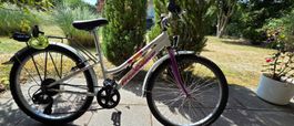 Kinderfahrrad Crosswave weiss/pink 24 Zoll guter Zustand