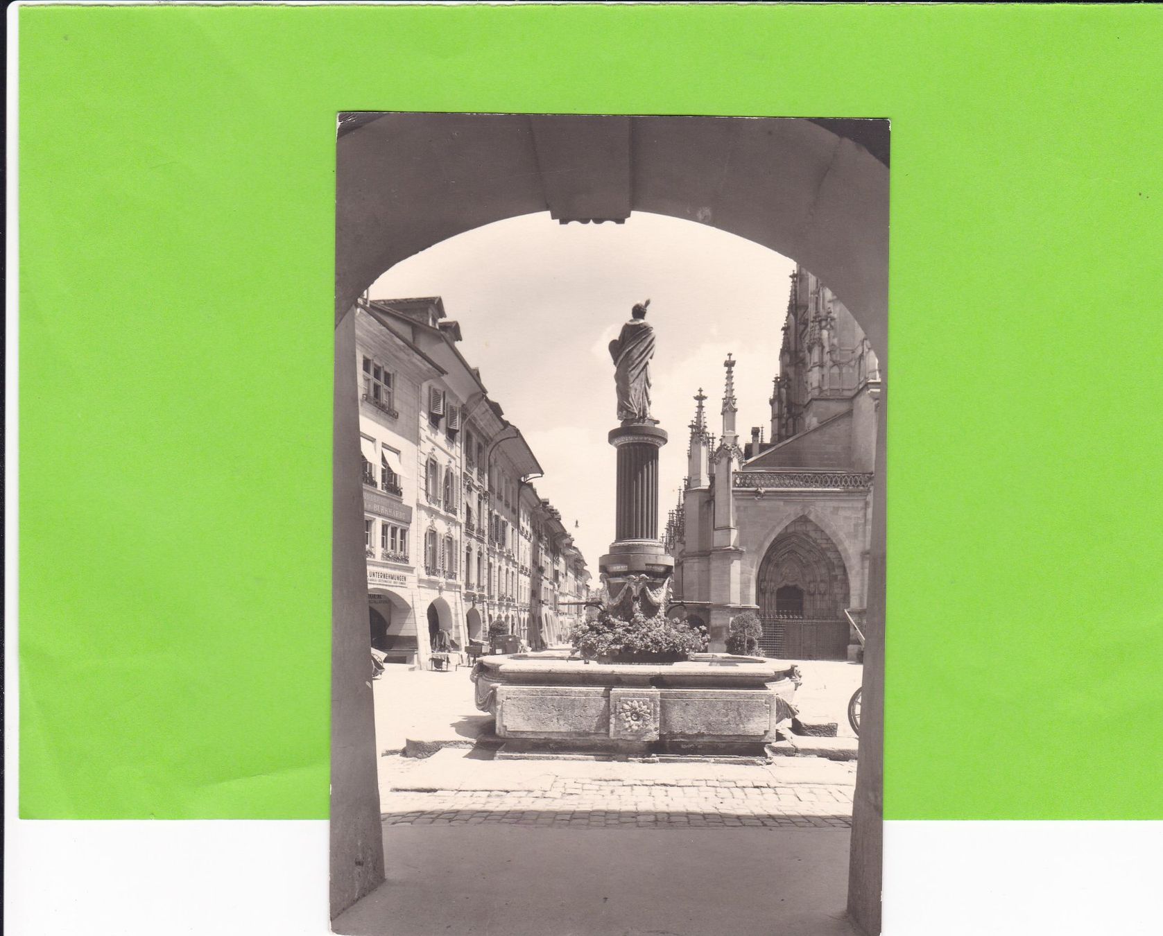 Cartoline postali: Bern-Münsterplatz-Mosesbrunnen – Usato da St. Peterzell venduto da neckertal