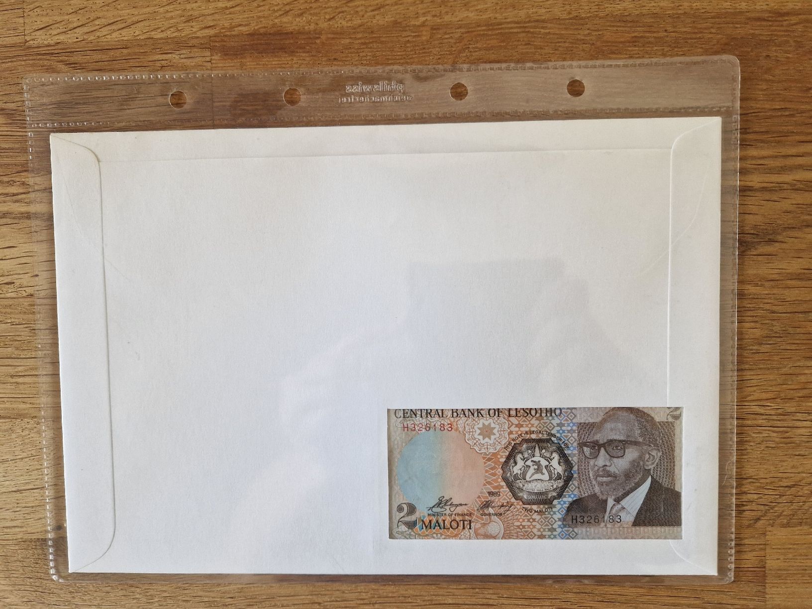 Banconote: Banknotenbrief Lesotho – Usato da Schwendibach venduto da BreitschGiu 1