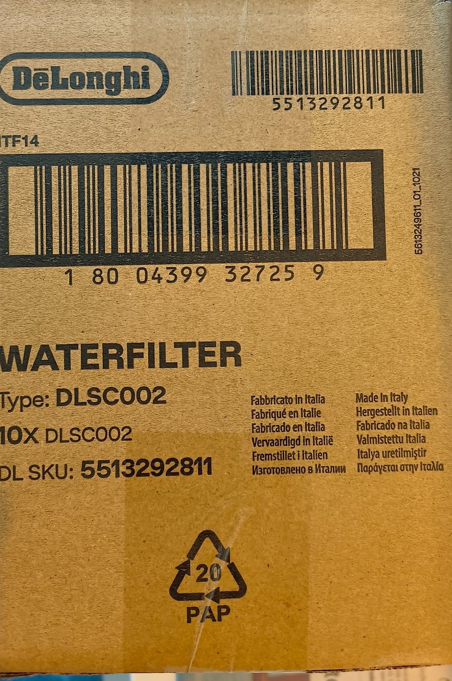 De'Longhi Sonstiges für Haushalt & Wohnen: DeLonghi Wasserfilter DLSC002 - 10 Stück – Neu und originalverpackt aus Trüllikon von jul_5ghv 3