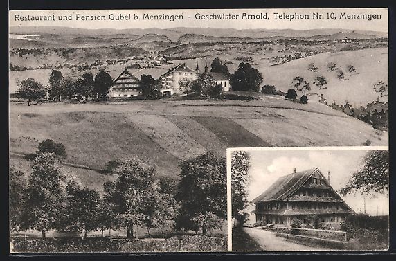 Cartoline postali: Menzingen, Restaurant und Pension Gubel- – Usato da Berlin venduto da bartko-reher
