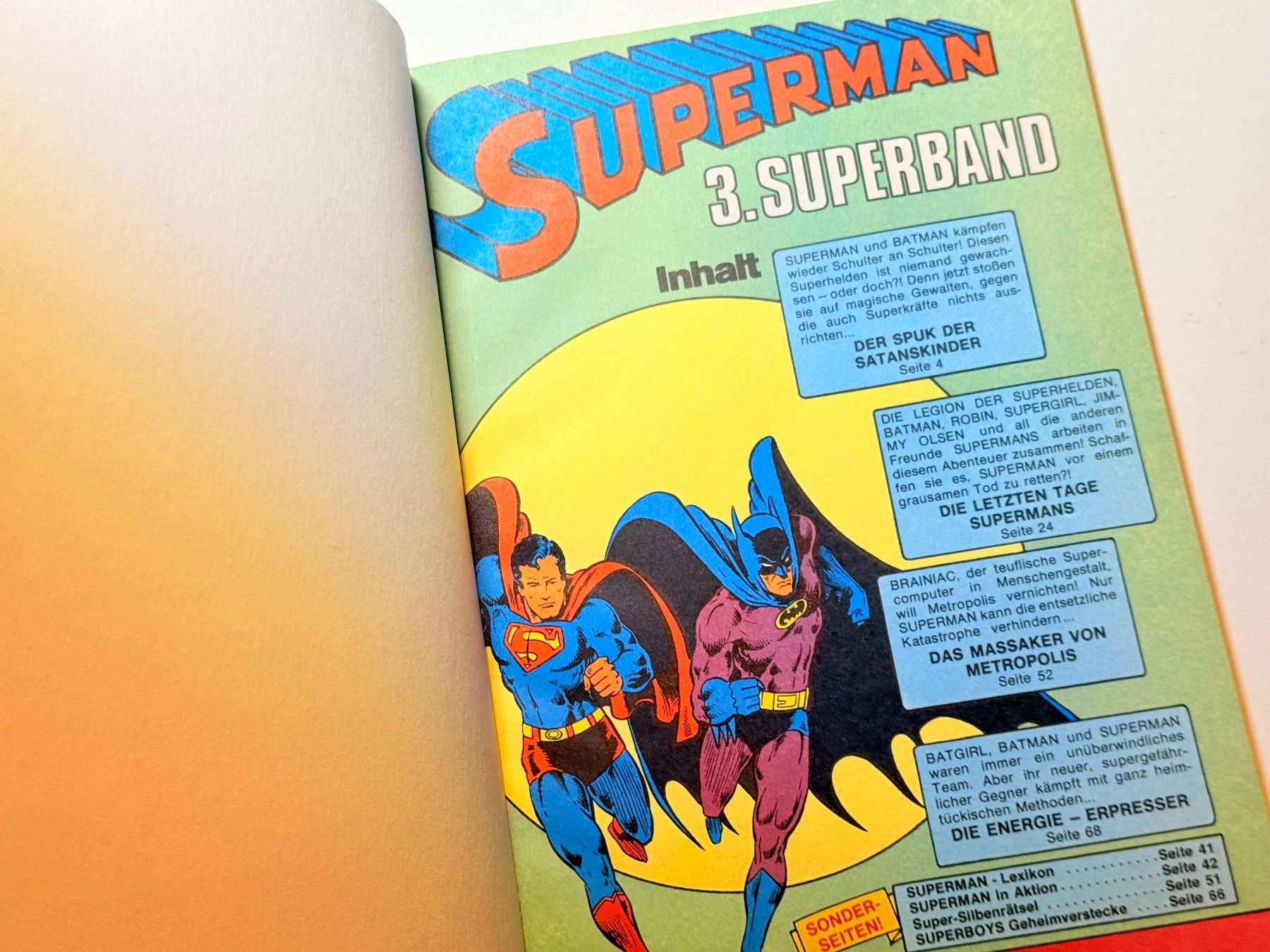 Fumetti: Superman 3. Superband - Comic Klassiker - selten! – Usato da Zuerich venduto da SonderArt-Wertgut 2