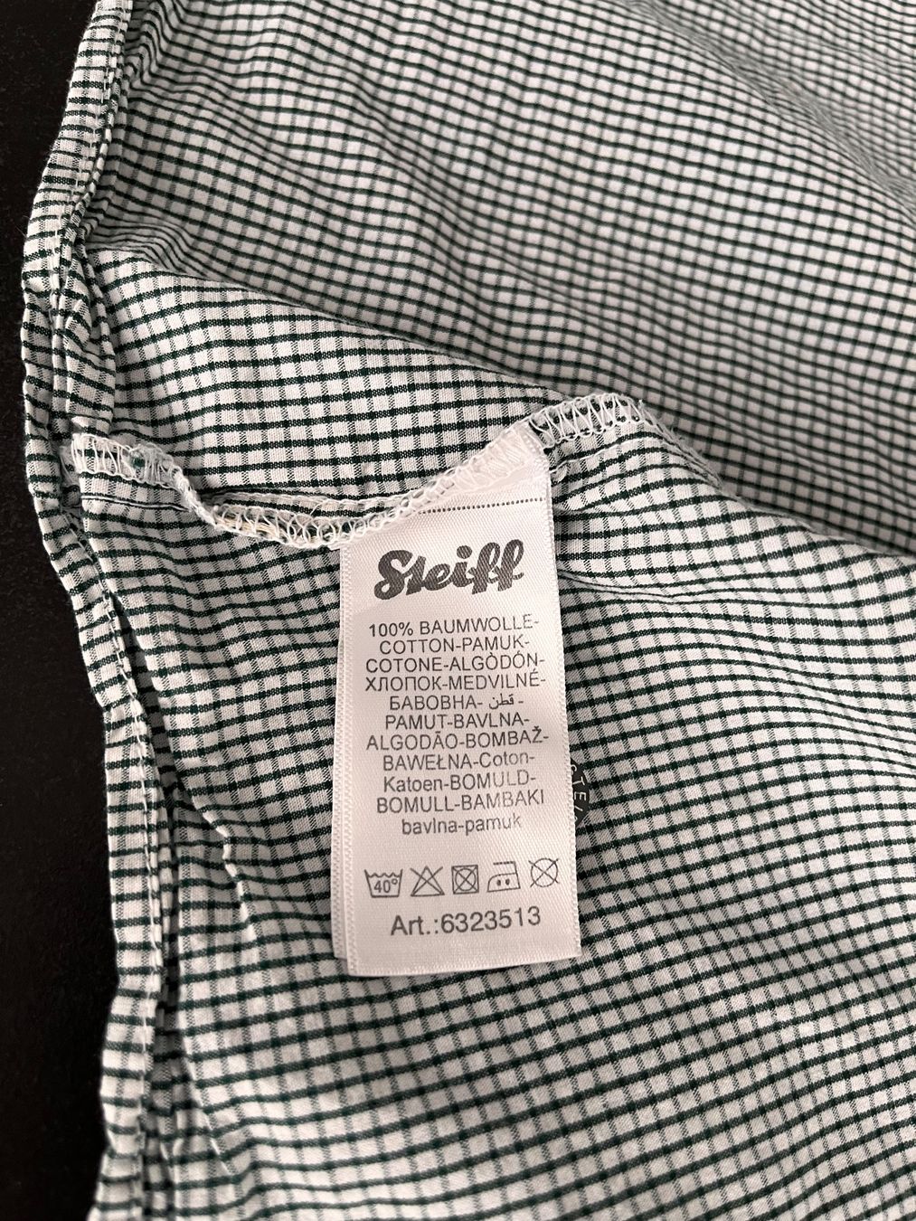 Steiff Camicie, Top & T-shirt: Steiff Hemd Gr. 80 grün-weiss kariert – Nuovo e nell'imballaggio originale da Wohlen AG venduto da kissne4 3