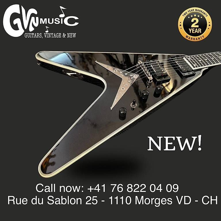 Strumenti musicali: Epiphone Flying V Custom D. Mustaine – Nuovo e nell'imballaggio originale da Morges venduto da GvnMusic