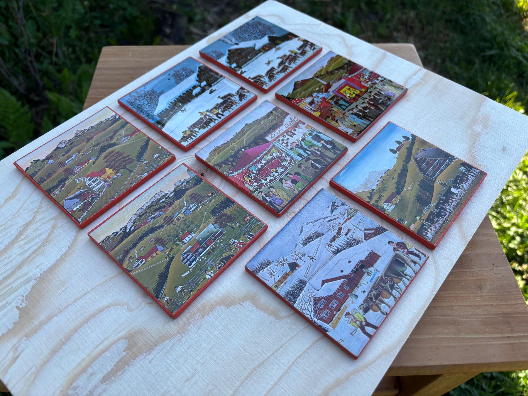 Campanacci mucche: 8 schöne Appenzeller Untersetzer – Usato da Feldbach venduto da Olive1 5