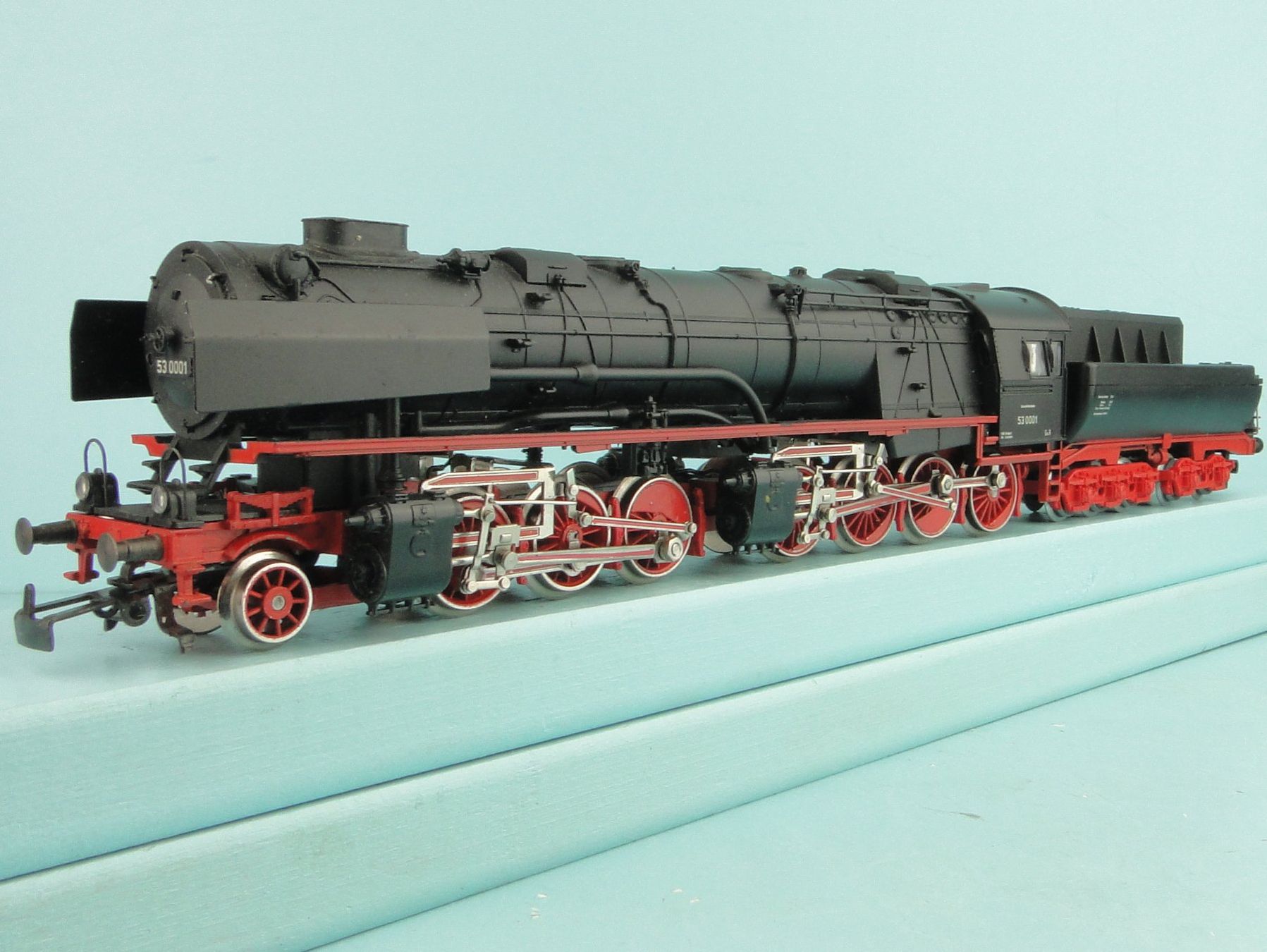 Märklin Modellini di ferrovie: Märklin HAMO 8302 Dampflok BR 53 Mallet, DC – Usato da Bülach venduto da cann11 1