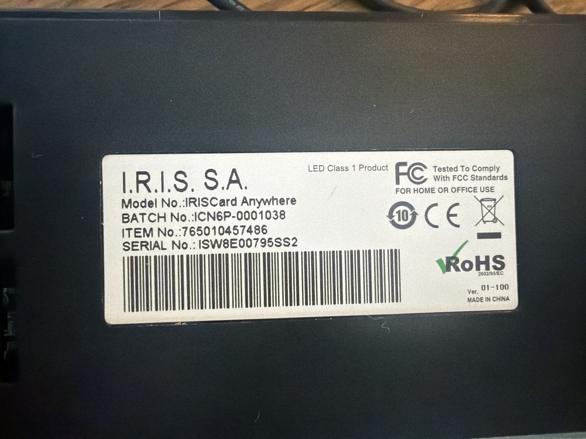 Scanneurs: IRISCard Visitenkartenscanner – D'occasion à Zürich par Blume1103 1