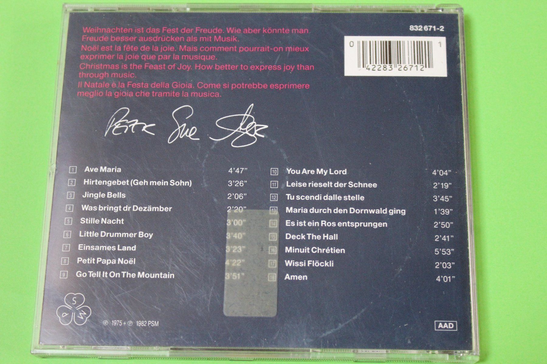 CD: PETER, SUE & MARC - WEIHNACHTEN CD 1982 – Usato da Tübach venduto da JamesStone 1
