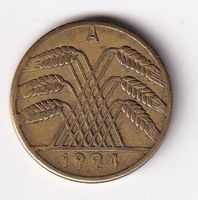 Deutschland 10 Rentenpfennig 1924 A