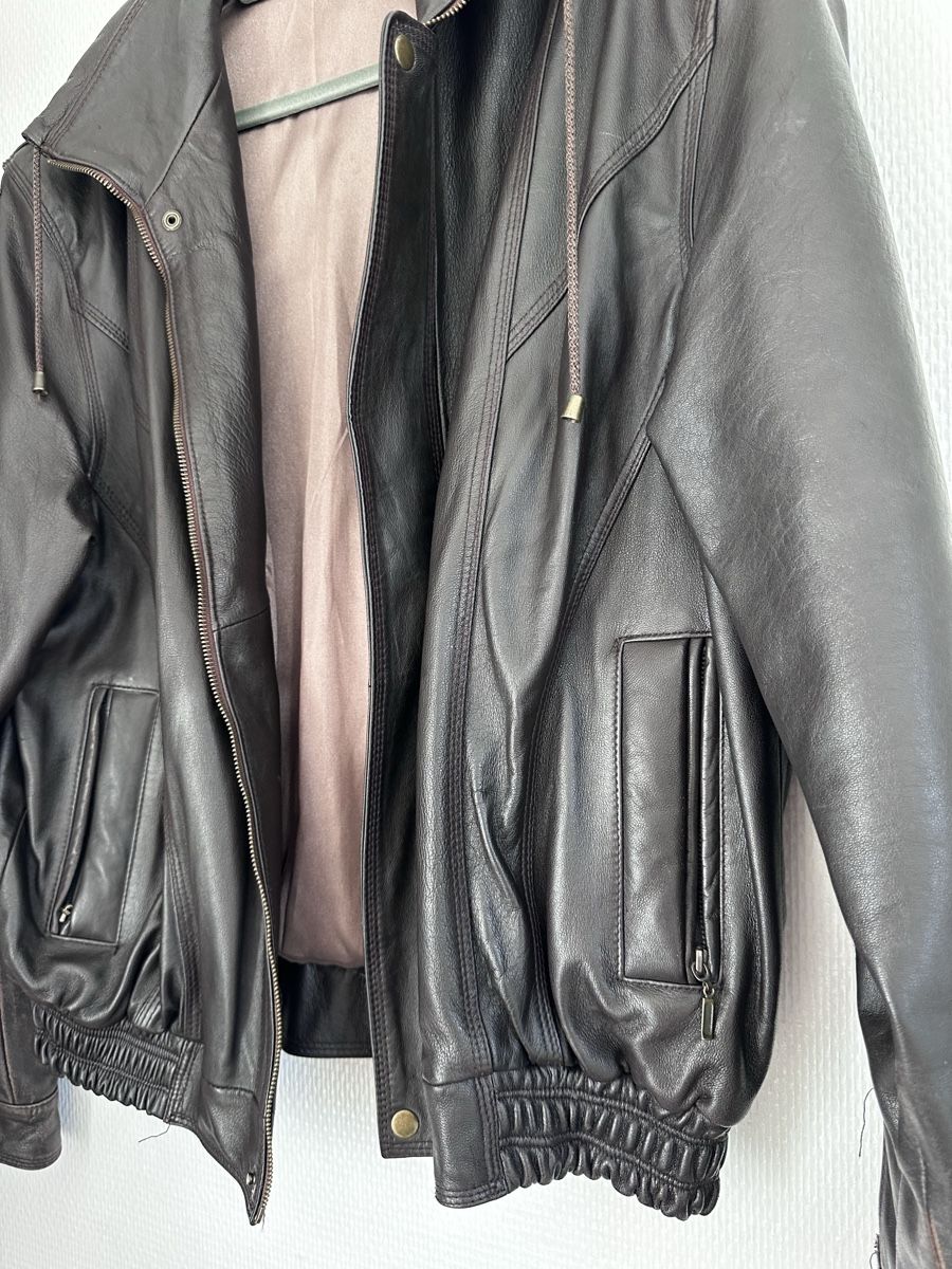 Giacche: Oversized Lederjacke schwarz – Usato da Lenzburg venduto da selabella 1