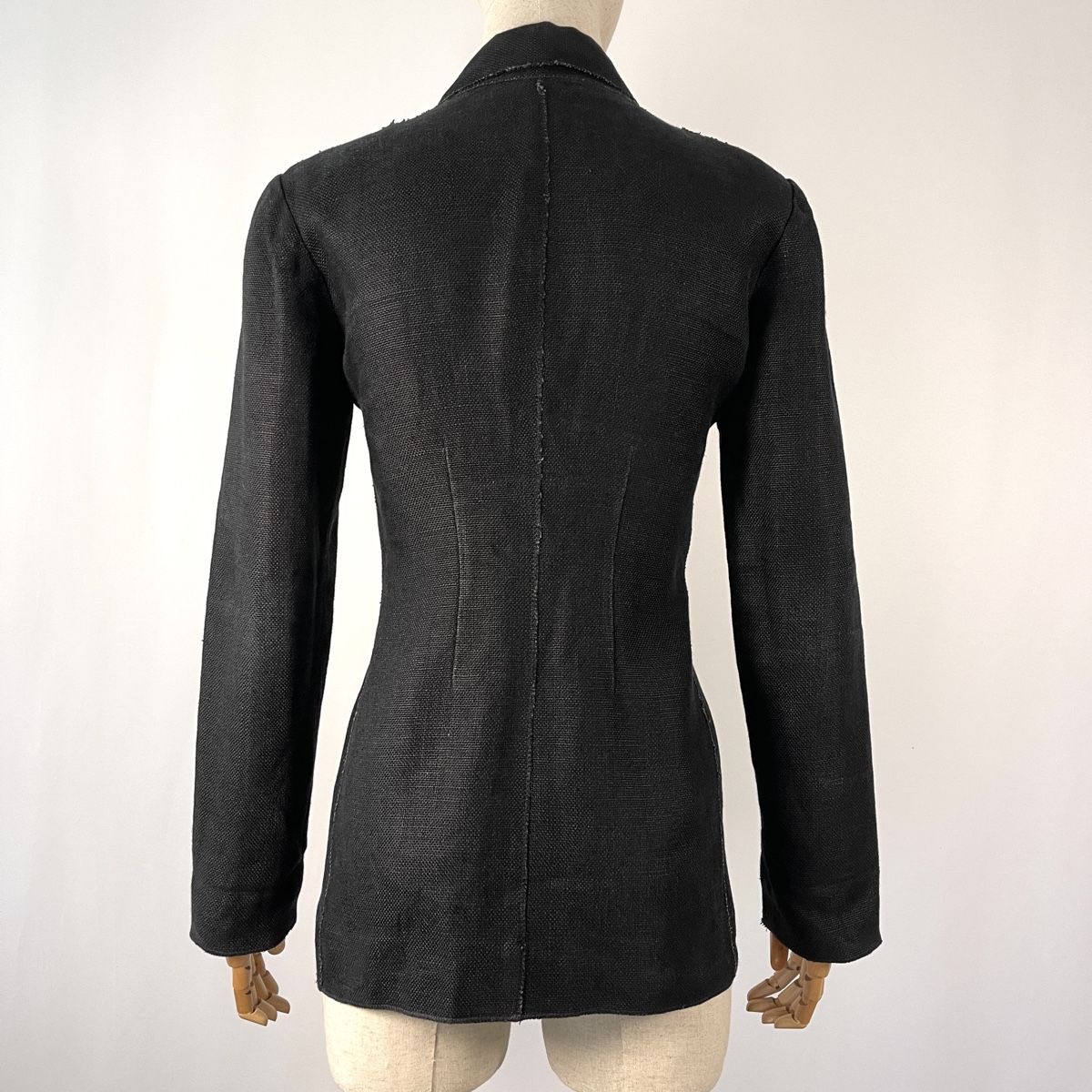 Balmain Jacken: BALMAIN Black Linen Women's Blazer – Neu (gemäss Beschreibung) aus Emmen von Nightingale_2022 3