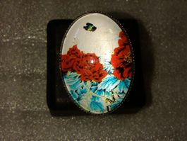 ring edelsthal,,mit rot blumen,,,glanzig