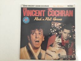 Gene Vincent / Eddie Cochran LP - Rock N Roll Heroes