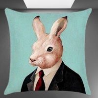 😄Lustiger Kissenbezug mit Fantasie-Rabbit by Animal Crew🌟