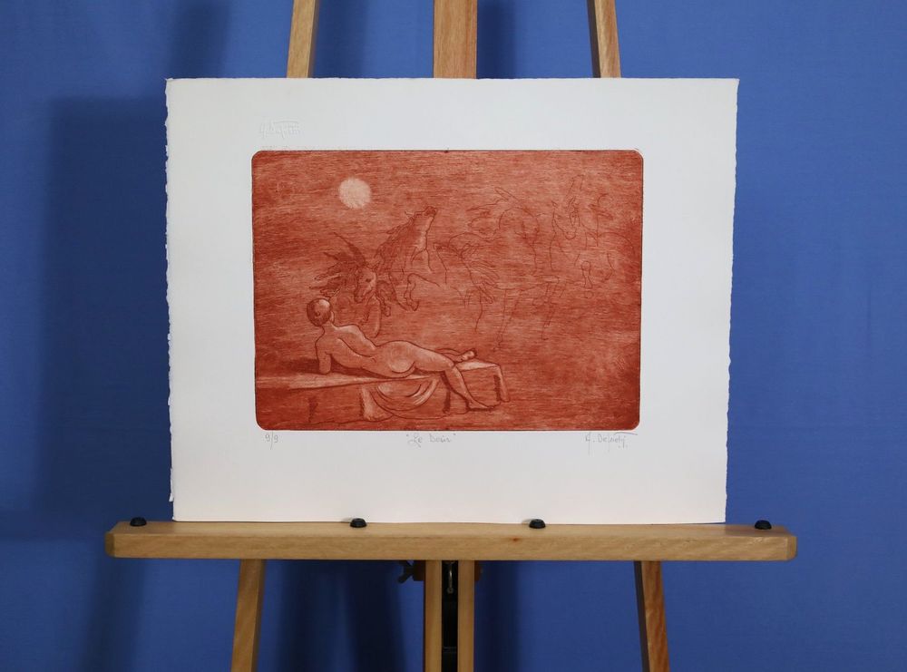 Alberto de Pietri (1928) Radierung 